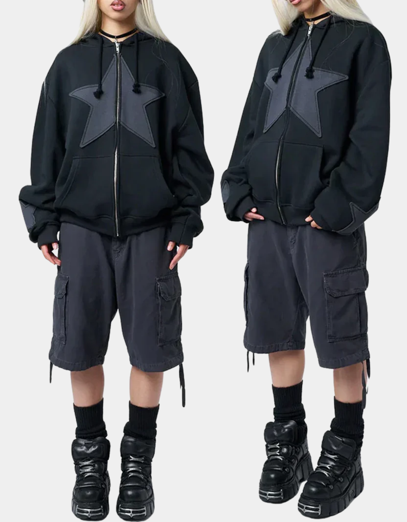 Y2K STARLOOP ZIP HOODIE
