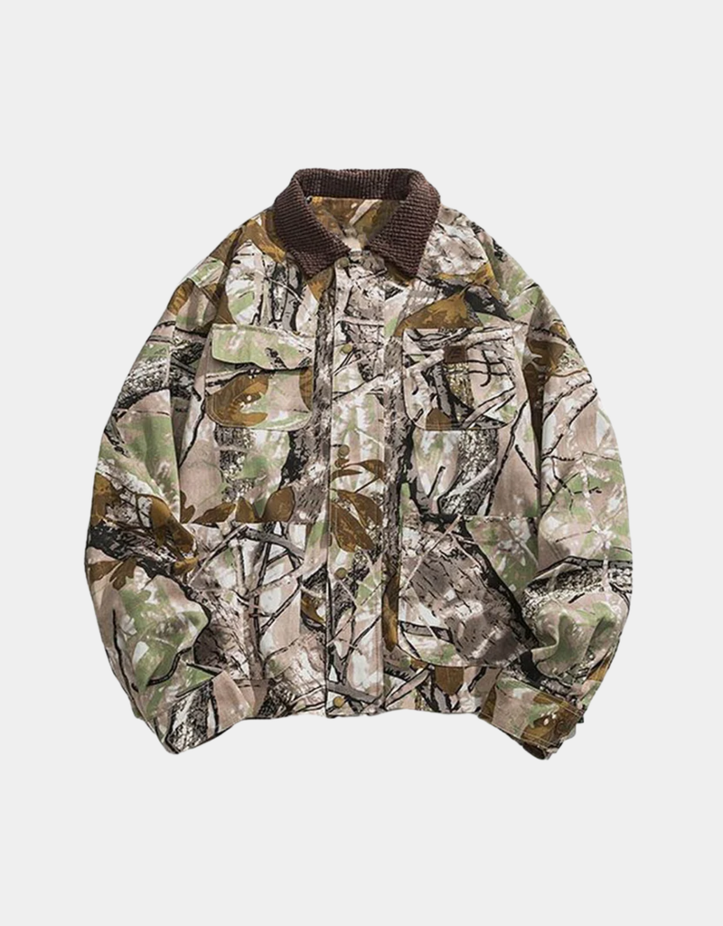 LEAFCODE RETRO PRINT JACKET