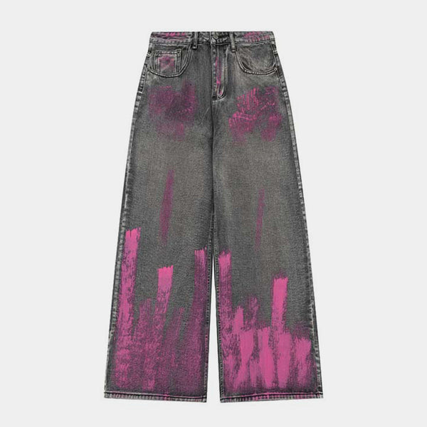 TRENDY | RETRO WIDE-LEG ART JEANS
